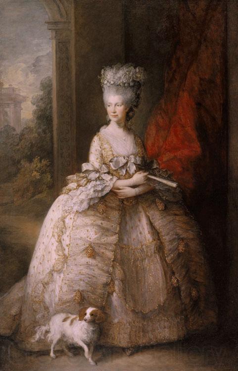 Thomas Gainsborough Queen Charlotte (mk25) Norge oil painting art